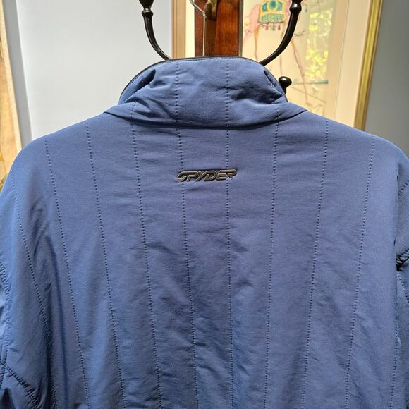 Vintage Spyder X Samuel Adams Blue Full Zip Insulated Ski Jacket XL - Picture 6 of 12